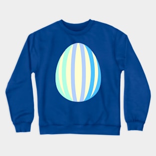 Easter egg yellow vertical bowed lines Crewneck Sweatshirt